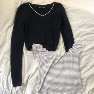 Brandy melville sweater and top